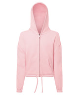 TriDri Kids TriDri recycled cropped oversize full-zip hoodie TR61B - front view