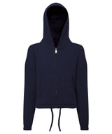 TriDri Kids TriDri recycled cropped oversize full-zip hoodie TR61B - front view