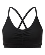 Tridri ruched sports bra (medium impact) TR923 - front view