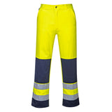 Portwest Seville Hi-Vis Contrast Work Trousers TX71