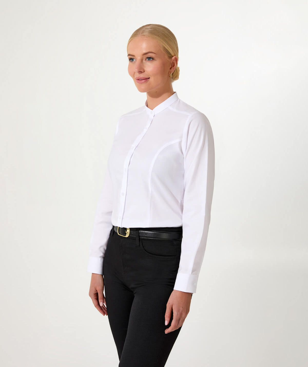 Disley Womens Tara Grandad Collar Blouse - image 1