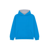 Cotton Ridge - Eclipse Kids Premium Contrast Hoodie - Turquoise / Grey