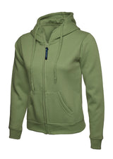 Uneek Ladies Classic Full Zip Hooded Sweatshirt UC505