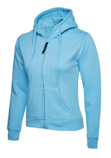 Uneek Ladies Classic Full Zip Hooded Sweatshirt UC505