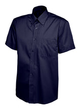 Uneek Men's Pinpoint Oxford Half Sleeve Shirt UC702