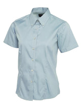 Uneek Ladies Pinpoint Oxford Half Sleeve Shirt UC704