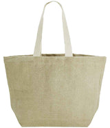 Westford Mill Soft Washed Jute Beach Bag W466 - Natural
