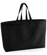 Westford Mill Oversized Canvas Tote Bag W696 - Black