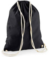 Westford Mill Recycled Cotton Gymsac W910 - Black