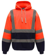Yoko Hi-Vis Pull Over Hoodie YK031 - front view