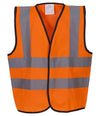 Yoko Kids Hi-Vis Two Band and Braces Waistcoat YK102B