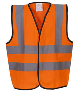 Yoko Kids Hi-Vis Two Band and Braces Waistcoat YK102B