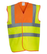 Yoko Hi-Vis Two Band and Braces Waistcoat YK102