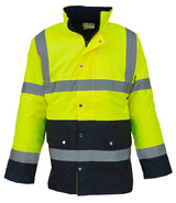 Yoko Hi-Vis Two Tone Motorway Jacket YK204