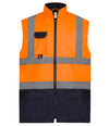 Yoko Two Tone Bodywarmer YK215 - front view