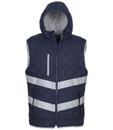 Yoko Hi-Vis Kensington Hooded Gilet YK216