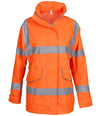 Yoko Ladies Hi-Vis Executive Jacket YK218 - front view