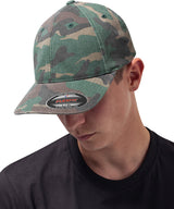 Flexfit by Yupoong Flexfit garment washed camo (6977CA) YP026 - Green Camo