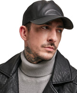 Flexfit by Yupoong Leather trucker YP038 - Black/Black