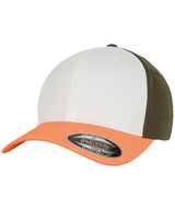 Flexfit by Yupoong 3-tone Flexfit (6277TT) YP122 - Neon Orange/White/Olive