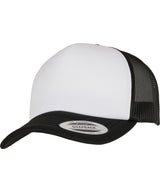 Flexfit by Yupoong YP Classics curved foam trucker cap – white front (6320W) YP227 - Black/White/Black