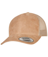 Flexfit by Yupoong Imitation suede leather trucker cap (6606SU) YP236 - Black
