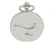 Pheasant Embossed Quartz Full Hunter Pocket Watch by Dalaco