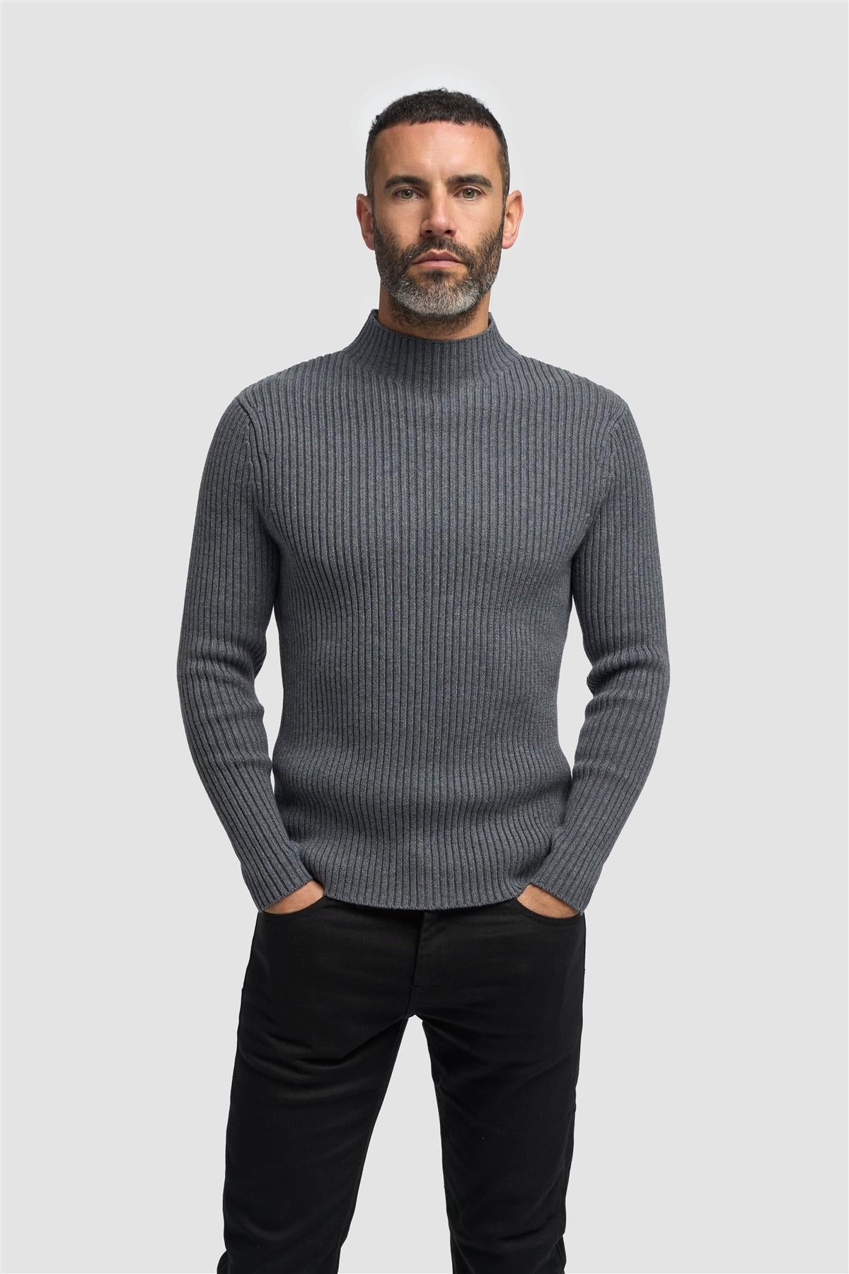 Fosco Knit Jumper - Grey