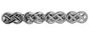 Celtic Open Design Rhodium Tie Slide by Dalaco