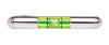 Spirit Level Green Rhodium Tie Slide by Dalaco