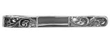 Engraved & Centre Space Hallmark Sterling Silver Tie Slide by Dalaco