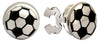 Button Cover Football Rhodium Plated by Dalaco