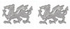 Welsh Dragon cut-out Sterling Silver Cufflinks by Dalaco