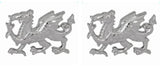 Welsh Dragon cut-out Sterling Silver Cufflinks by Dalaco