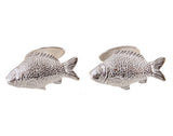 Sterling Silver Fish Cufflinks by Dalaco