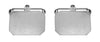 Cut Corner Plain Rectangular Hallmarked Sterling Silver Cufflinks by Dalaco