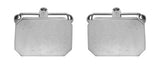 Cut Corner Plain Rectangular Hallmarked Sterling Silver Cufflinks by Dalaco