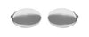 Plain Oval Hallmarked 925 Solid Sterling Silver Cufflinks by Dalaco