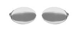 Plain Oval Hallmarked 925 Solid Sterling Silver Cufflinks by Dalaco