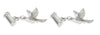 Pheasant & Gun Cartridge Sterling Silver Cufflinks by Dalaco