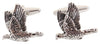 Game Bird Cufflinks Burnished Rhodium Plate by Dalaco