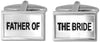Father of The Bride Oval Wedding Cufflinks by Dalaco