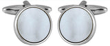 Round White Acrylic Hirewear Cufflinks – Unboxed by Dalaco
