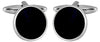 Round Black Acrylic Hirewear Cufflinks – Unboxed by Dalaco