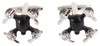 Drone Rhodium Plated cufflinks by Dalaco