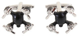 Drone Rhodium Plated cufflinks by Dalaco