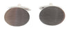 Brushed Stainless Steel Oval Cufflinks by Dalaco