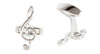 Treble Clef Engravable Back Cufflinks by Dalaco