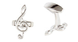 Treble Clef Engravable Back Cufflinks by Dalaco