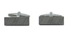 Gun Metal Engine Turned Bar Cufflinks by Dalaco